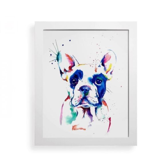 French Bulldog Watercolor Print - Picture 1 of 3